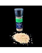 Universal Vision Organic Lemongrass & Ginger Salt (Whole), 90g with Grinder, for cooking