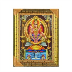 Satvik Lord Ayyappa Swamy, Lord Ayyappan Photo Frame (1) for Pooja and Prayer (17*22cms)