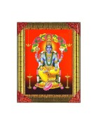 Satvik Sri Dhanvantri Dev, God of Health and Ayurveda Photo Frame (3) for Pooja and Prayer (17*22cms)