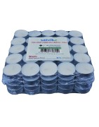 Satvik Tea light Wax Candles (100pcs, 38mm 1 1/2", Unscented), 2 Boxes, 4hrs Burning Candles, White tea light wax candle