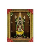 Satvik Lord Tirupati Balaji, Srinivasa, Venkateswara Photo Frame (2) for Pooja, Prayer and Decoration (17*22cms)