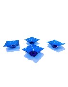 Satvik Designer Multicolour Floating Reflection Acrylic Diyas For Diwali Festival, Colourful Diwali diyas, Set of 4