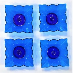 Satvik Designer Multicolour Floating Reflection Acrylic Diyas For Diwali Festival, Colourful Diwali diyas, Set of 4