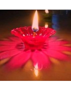 Satvik Designer Multicolour Floating Reflection Acrylic Diyas For Diwali Festival, Colourful Diwali diyas, Set of 4