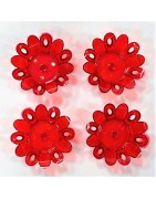 Satvik Designer Multicolour Floating Reflection Acrylic Diyas For Diwali Festival, Colourful Diwali diyas, Set of 4