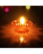 Satvik Designer Multicolour Floating Reflection Acrylic Diyas For Diwali Festival, Colourful Diwali diyas, Set of 4