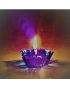 Satvik Designer Multicolour Floating Reflection Acrylic Diyas,Set of 4