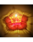 Satvik Designer Multicolour Floating Reflection Acrylic Diyas For Diwali Festival, Colourful Diwali diyas, Set of 4
