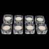 Satvik Tea light Candle Holder, Clear Glass Holder for Home Decor, Indoor and Outdoor Decoration, pack of 10 pcs