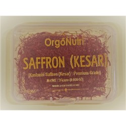 OrgoNutri Premium Quality Kesar (Saffron) from Kashmir, India, 2gms- Pure and Natural