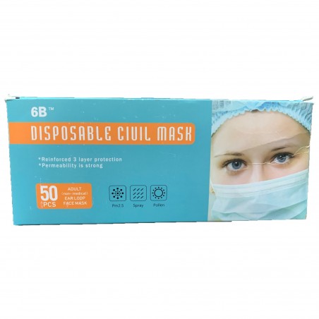 SG READY STOCK-3 Ply Surgical Mask 6BTM, 3 Ply face Mask by Xuchuang Kangxin Medical Instruments PM2.5,CE & FDA Approved