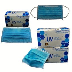 SG READY STOCK-UV Mask 3 Ply Surgical Face Mask by Song Thien, BFE 99%, Certified ISO 9001 & 13485, CE & FDA Approved