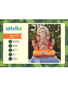 Dagdushet halwai Eco Friendly Ganesha Idol Made of Clay Shadu Mati- 15 inches. Perfect for Ganesha lovers. Can be comfortably pl