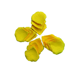 Artificial Yellow Silk Rose Petals for wedding, event, party and decoration