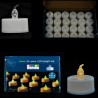 Tealight Set Smokeless Candles (24 Pcs) Realistic Bright Bulb for Wedding, Christmas Party, Festivals