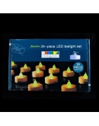 Tealight Set Smokeless Candles (24 Pcs) Realistic Bright Bulb for Wedding, Christmas Party, Festivals