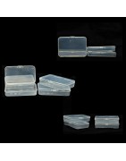 Clear Plastic Small Storage Boxes, Set of 12 (1 dozen) Size 6*8*1.5 cm
