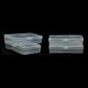 Clear Plastic Small Storage Boxes, Set of 12 (1 dozen) Size 6*8*1.5 cm