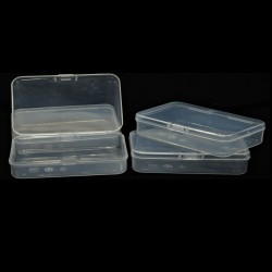 Clear Plastic Small Storage Boxes, Set of 12 (1 dozen) Size 6*8*1.5 cm