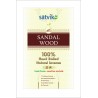 Satvik Sandalwood (Chandan) Incense Sticks (Agarbatti for Prayer) Pack of 10 (25g each), 100% Hand rolled Natural Incense