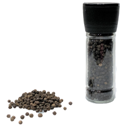 Satvik Whole Black Pepper (Kali Mirch) with Grinder, 60gm