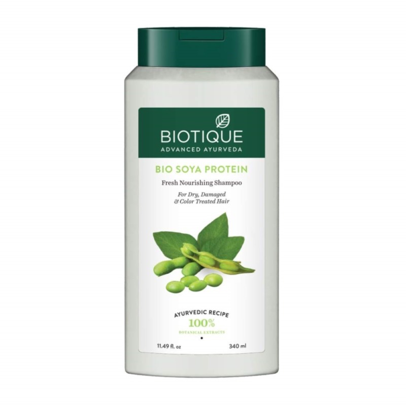 Biotique Bio Soya Protein Fresh Nourishing Shampoo, for Dry, Damaged