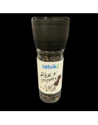 Satvik Whole Black Pepper (Kali Mirch) with Grinder, 60gm