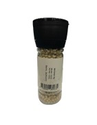 OrgoNutri Whole White Pepper (Safed Mirch) with Grinder, 60gm