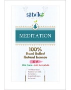 Satvik Meditation Incense Sticks (Agarbatti for prayer) 100% Hand rolled Natural Insence  Made from  No Charcoal, No Chemicals &