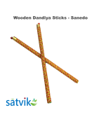 Assorted Wooden Dandiya Sticks- Sanedo, 1 Pair of Sanedo Multi Color Wooden Dandiya Sticks for Navratri Festival/Dandiya