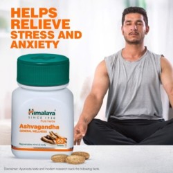 Himalaya Ashvagandha General Wellness Tablets (60 Tablets)