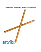 Assorted Wooden Dandiya Sticks- Sanedo, 1 Pair of Sanedo Multi Color Wooden Dandiya Sticks for Navratri Festival/Dandiya