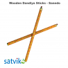 Assorted Wooden Dandiya Sticks- Sanedo, 1 Pair of Sanedo Multi Color Wooden Dandiya Sticks for Navratri Festival/Dandiya
