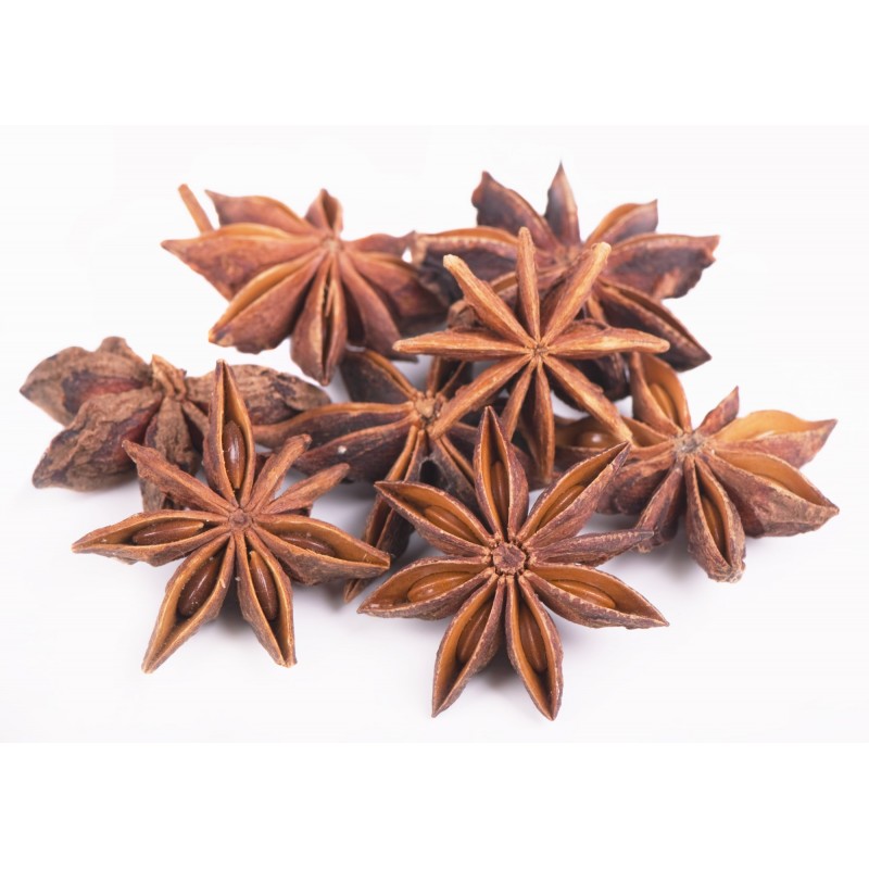 OrgoNutri Whole Star Anise, Chakra Phool, 100g Flavoured and Aromatic Spice