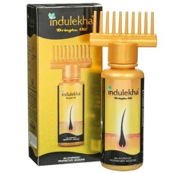 Indulekha Bringha Oil, 100ml, 100% Ayurvedic Oil, Reduces Hair Fall and Grows New Hair