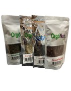OrgoNutri Combo Pack of 4 peppers- Green, Red, White and Black, 100g each