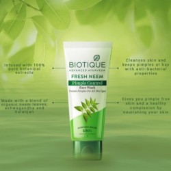 Biotique Fresh Neem Pimple Control Face Wash Ayurvedic