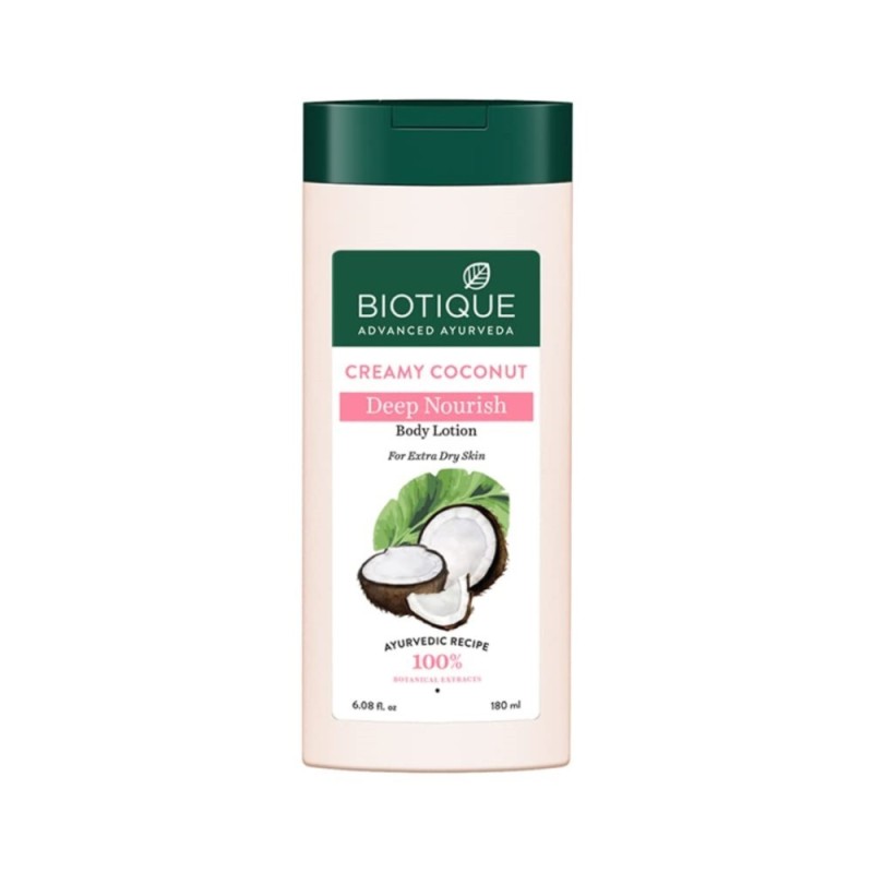 Biotique Creamy Coconut Deep Nourish Body Lotion for Extra Dry Skin