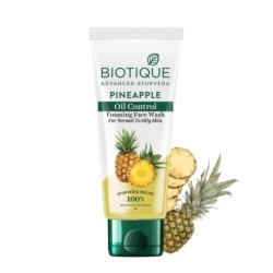 Biotique Pineapple Oil Control Foaming Face Wash Hydrates Dry Skin