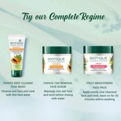 Biotique Papaya Deep Cleanse Face Wash for Visibly Glowing Skin All