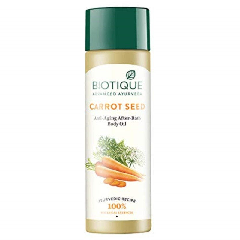 Biotique Bio Carrot Seed Anti Aging After Bath Body Oil 120ml