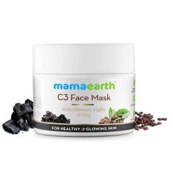 MamaEarth C3 Face Mask, 100g with Charcoal, Coffee & Clay For Healthy & Glowing Skin