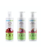 MamaEarth Combo Pack of Onion Hair Oil, Shampoo and Conditioner, 250ml each For Hair Fall Control