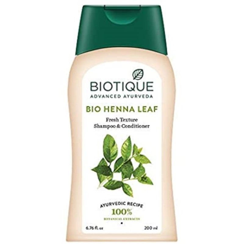 Biotique Bio Henna Leaf Fresh Texture Shampoo & Conditioner 200ml