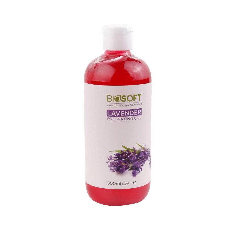 Biosoft Premium Waxing Solutions Lavender Pre Waxing Gel, 500ml