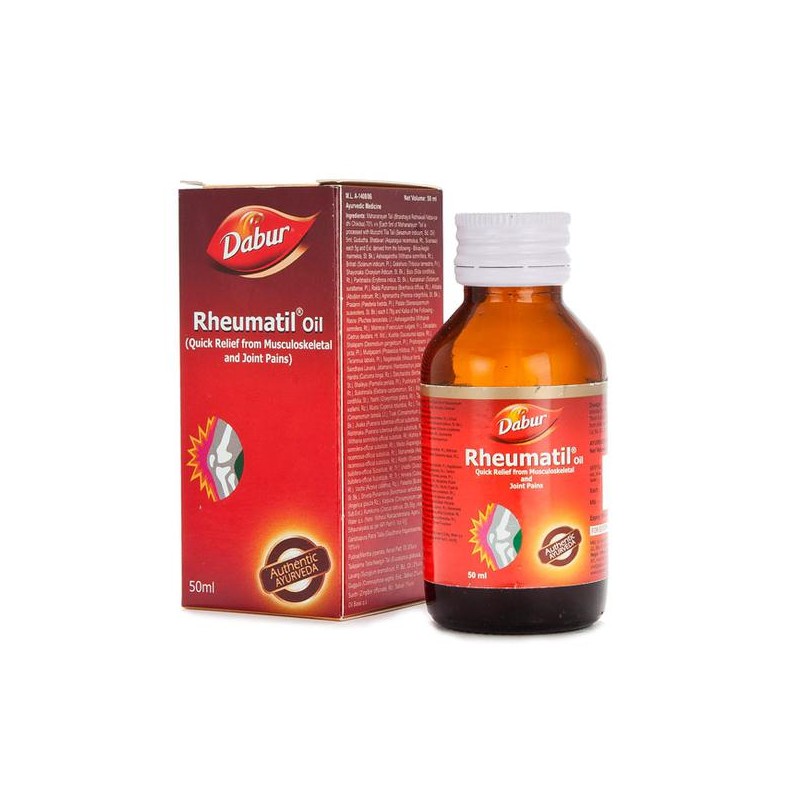 Dabur Rheumtail Oil, 50ml- Effective Relief From Musculoskeletal & Joint pains