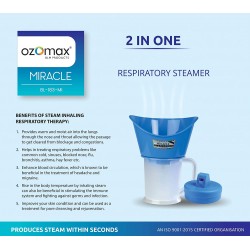 Ozomax Miracle 2 In 1 Respiratory Steamer (Produces Steam Within Seconds)