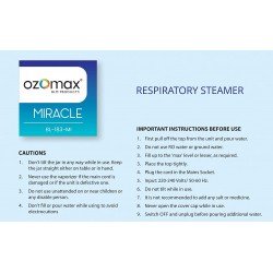 Ozomax Miracle 2 In 1 Respiratory Steamer (Produces Steam Within Seconds)