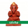 Satvik Natural Red Soil Eco Friendly Ganesh Idols- 6 Inches (038), Made Of Natural Red Soil