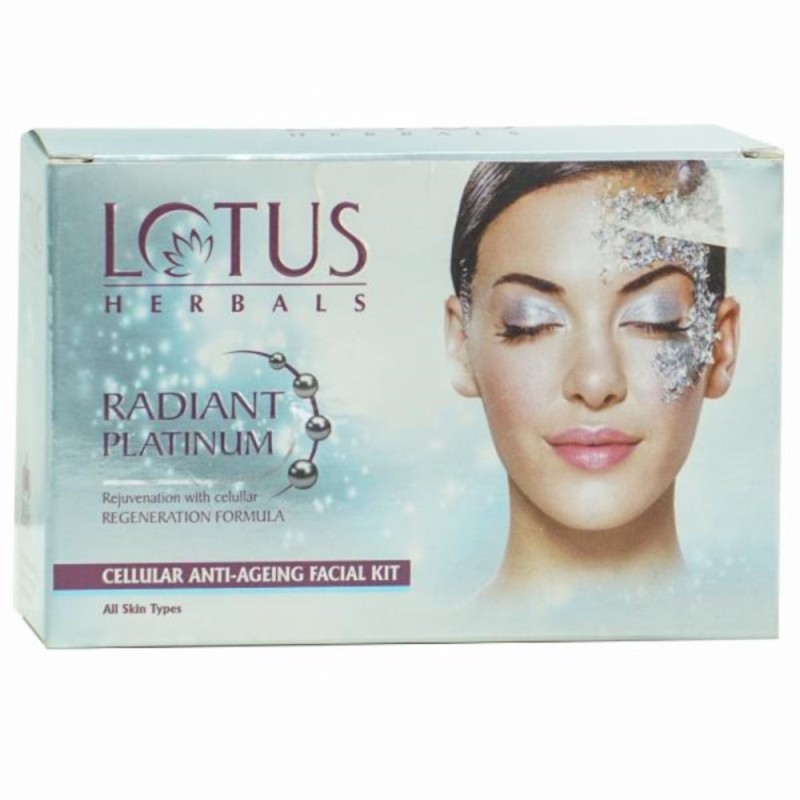 Lotus Herbals Radiant Platinum Cellular Anti Ageing Facial Kit